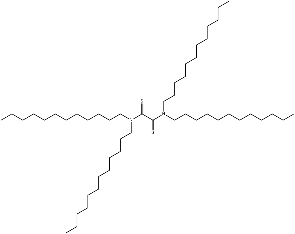 N,N,N',N'-Tetradodecylethanebisthioamide 구조식 이미지