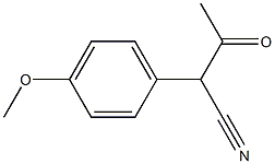 (±)-acetyl(4-methoxyphenyl)acetonitrile Structure