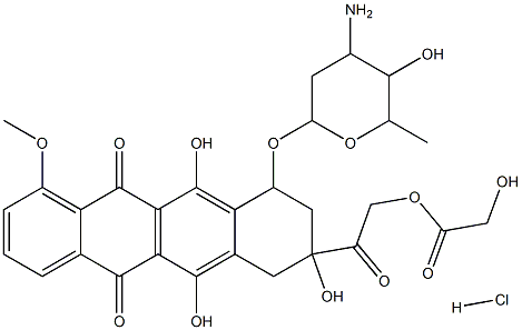 Adriamycin-14-glycolate 구조식 이미지