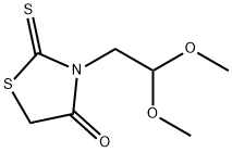3-(2,2-dimethoxyethyl)-2-sulfanylidene-thiazolidin-4-one 구조식 이미지