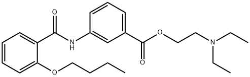 2-(Diethylamino)ethyl=3-(2-butoxybenzoylamino)benzoate 구조식 이미지