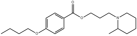 3-(2-Methylpiperidino)propyl=p-butoxybenzoate 구조식 이미지