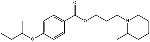 3-(2-Methylpiperidino)propyl=p-sec-butoxybenzoate Structure