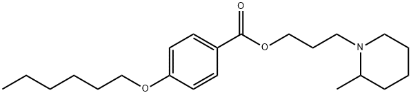 3-(2-Methylpiperidino)propyl=p-hexyloxybenzoate 구조식 이미지
