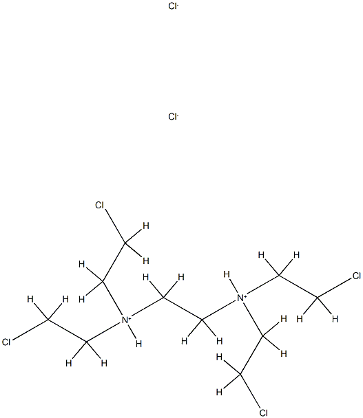 1,2-Ethanediamine,N1,N1,N2,N2-tetrakis(2-chloroethyl)-, hydrochloride (1:2) 구조식 이미지