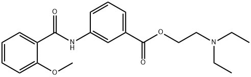 2-(Diethylamino)ethyl=3-(2-methoxybenzoyl)aminobenzoate 구조식 이미지