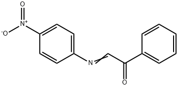 α-[(p-Nitrophenyl)imino]acetophenone 구조식 이미지