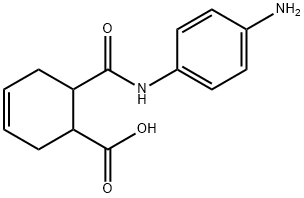 3-Cyclohexene-1-carboxylicacid,6-[[(4-aminophenyl)amino]carbonyl]-(9CI) 구조식 이미지
