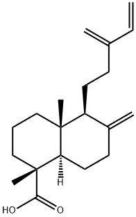(1R,8aα)-Decahydro-1,4aβ-dimethyl-6-methylene-5β-(3-methylene-4-pentenyl)naphthalene-1α-carboxylic acid 구조식 이미지