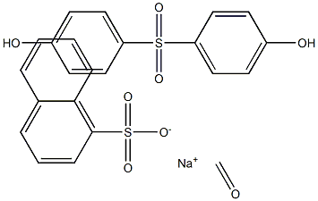 Naphthalenesulfonic acid, sodium salt, polymer with formaldehyde and 4,4-sulfonylbisphenol 구조식 이미지