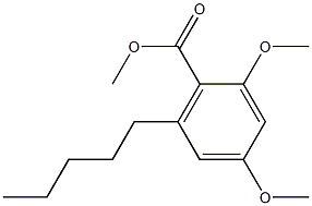 Methyl 2,4-dimethoxy-6-pentylbenzoate Structure