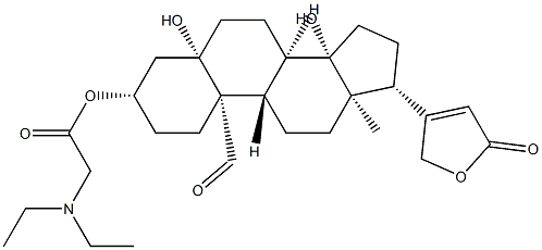 Strophanthidin 3-[(diethylamino)acetate] 구조식 이미지