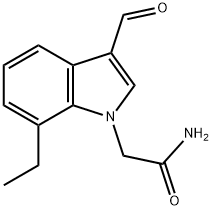 1H-Indole-1-acetamide,7-ethyl-3-formyl-(9CI) 구조식 이미지