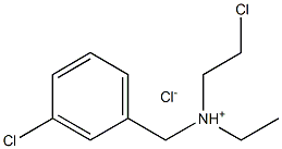 Benzenemethanamine,3-chloro-N-(2-chloroethyl)-N-ethyl-, hydrochloride (1:1) 구조식 이미지
