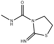 3-Thiazolidinecarboxamide,2-imino-N-methyl-(9CI) 구조식 이미지