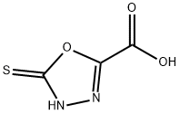 1,3,4-Oxadiazole-2-carboxylicacid,4,5-dihydro-5-thioxo-(9CI) Structure