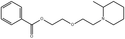 2-[2-(2-Methylpiperidino)ethoxy]ethyl=benzoate 구조식 이미지