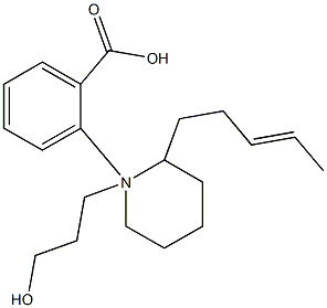 3-[2-(3-Pentenyl)piperidino]propyl=benzoate 구조식 이미지