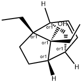 Tricyclo[4.2.1.12,5]dec-3-en-9-ol, 1,9-diethyl-, (1R,2R,5S,6S,9R)-rel- (9CI) 구조식 이미지