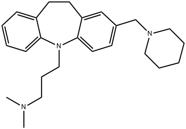 10,11-Dihydro-N,N-dimethyl-2-(1-piperidinylmethyl)-5H-dibenz[b,f]azepine-5-propan-1-amine Structure
