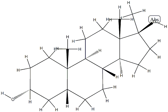 17α-Methyl-5β-androstane-3α,17β-diol 구조식 이미지