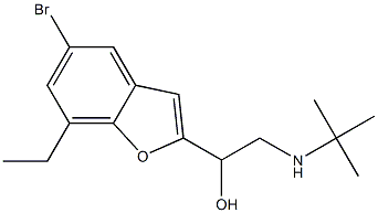 (±)-5-bromo-.alpha.-[[(tert-butyl)amino]methyl]-7-ethyl-2-benzofuranmethanol 구조식 이미지