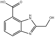 1H-Benzimidazole-4-carboxylicacid,2-(hydroxymethyl)-(9CI) Structure