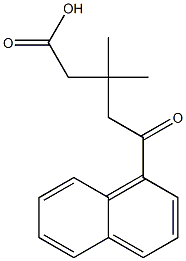 β,β-Dimethyl-δ-oxo-1-naphthalenepentanoic acid 구조식 이미지