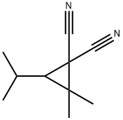1,1-Cyclopropanedicarbonitrile,2,2-dimethyl-3-(1-methylethyl)-(9CI) 구조식 이미지