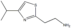 2-Thiazoleethanamine,4-(1-methylethyl)-(9CI) 구조식 이미지