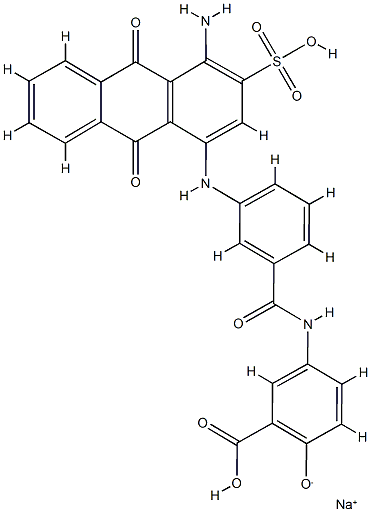 Alizarine Chrome Brilliant Blue BL Structure