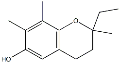 2H-1-Benzopyran-6-ol,2-ethyl-3,4-dihydro-2,7,8-trimethyl-(9CI) Structure