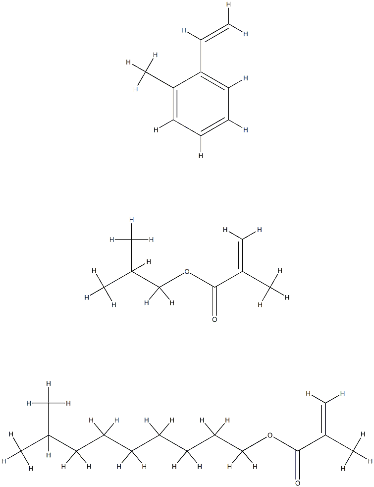 2-Propenoic acid, 2-methyl-, isodecyl ester, polymer with ethenylmethylbenzene and 2-methylpropyl 2-methyl-2-propenoate Structure