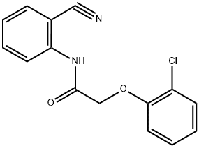 2-(2-chlorophenoxy)-N-(2-cyanophenyl)acetamide 구조식 이미지