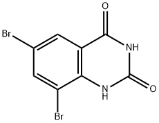 6,8-Dibromoquinazoline-2,4(1H,3H)-dione 구조식 이미지