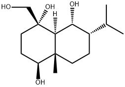 (1S,4aα)-Decahydro-4-hydroxymethyl-8aβ-methyl-6α-isopropyl-1β,4α,5α-naphthalenetriol Structure