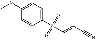 (E)-3-(4-Methoxyphenylsulfonyl)acrylonitrile 구조식 이미지