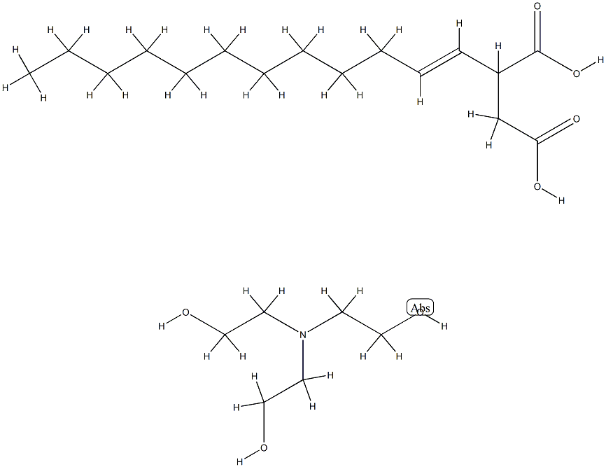 dodecenylsuccinic acid, compound with 2,2',2''-nitrilotriethanol (1:1) Structure