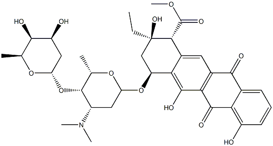 aclacinomycin S 구조식 이미지