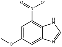 1H-Benzimidazole,6-methoxy-4-nitro-(9CI) 구조식 이미지