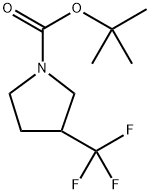 tert-butyl 3-(trifluoromethyl)pyrrolidine-1-carboxylate 구조식 이미지