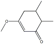 2-Cyclohexen-1-one,3-methoxy-5,6-dimethyl-(9CI) Structure