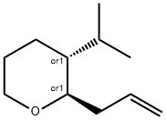 2H-Pyran,tetrahydro-3-(1-methylethyl)-2-(2-propenyl)-,(2R,3R)-rel-(9CI) 구조식 이미지