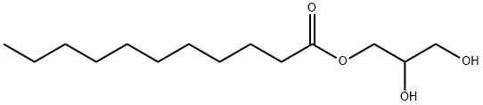 Undecanoic acid 2,3-dihydroxypropyl ester 구조식 이미지