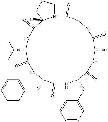 cycloamanide A 구조식 이미지