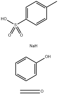 Benzenesulfonic acid, 4-methyl-, sodium salt, polymer with formaldehyd e and phenol Structure