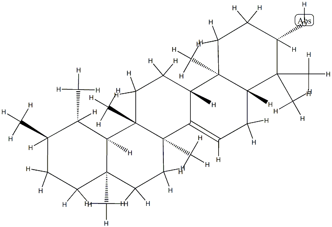 D:C-Friedours-7-en-3-ol, (3beta)- 구조식 이미지