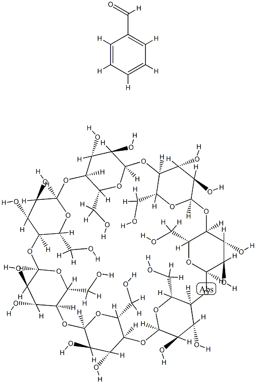 cyclodextrin-benzaldehyde 구조식 이미지