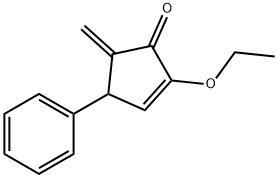 2-Cyclopenten-1-one,2-ethoxy-5-methylene-4-phenyl-(9CI) 구조식 이미지