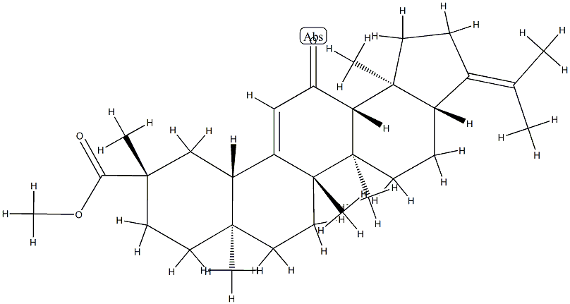 (18α)-11-Oxo-A-neooleana-3,12-dien-30-oic acid methyl ester 구조식 이미지